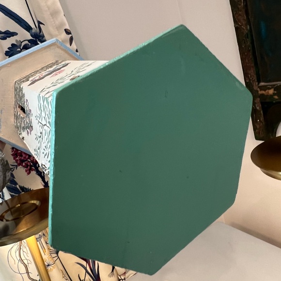 Kathy Hatch Wood Butterfly House Dessert & Tea Garden Hand Painted 1996 Vintage - Picture 5 of 11